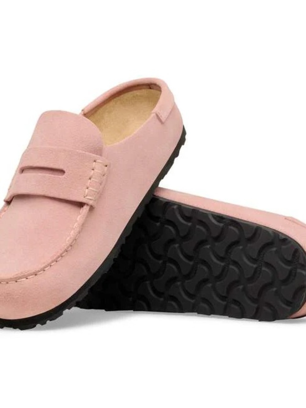 BIRKENSTOCK NAPLES WRAPPED SUEDE LEATHER LOAFERS IN PINK CLAY NWT Size 41 - Picture 3 of 6